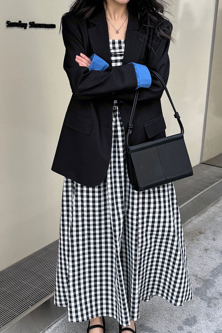 Elegantní neformální sako s barevnými bloky