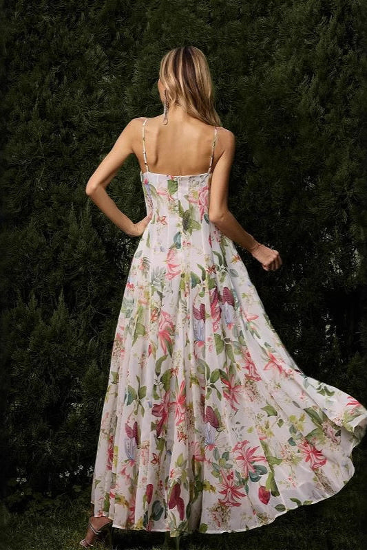 Vestido Sexy Slim Cami con Estampado Floral