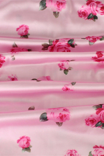 Vestido Floral Longo Slim com Alças Finas