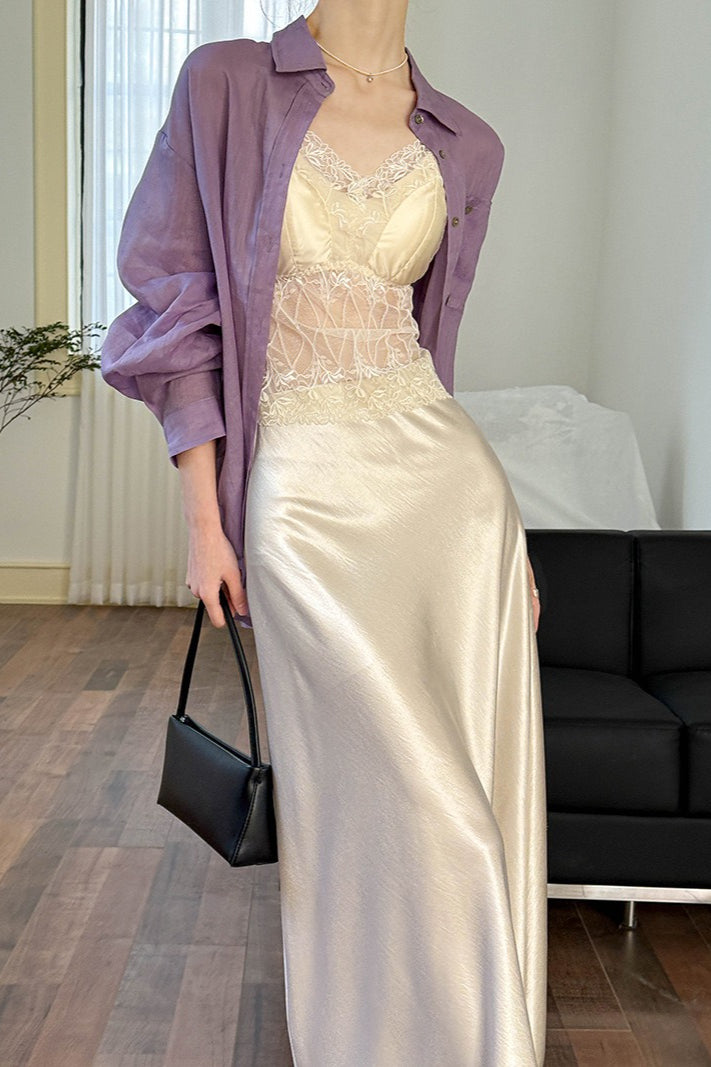 Gonna a tubo a vita alta con coda di pesce e pieghe morbide