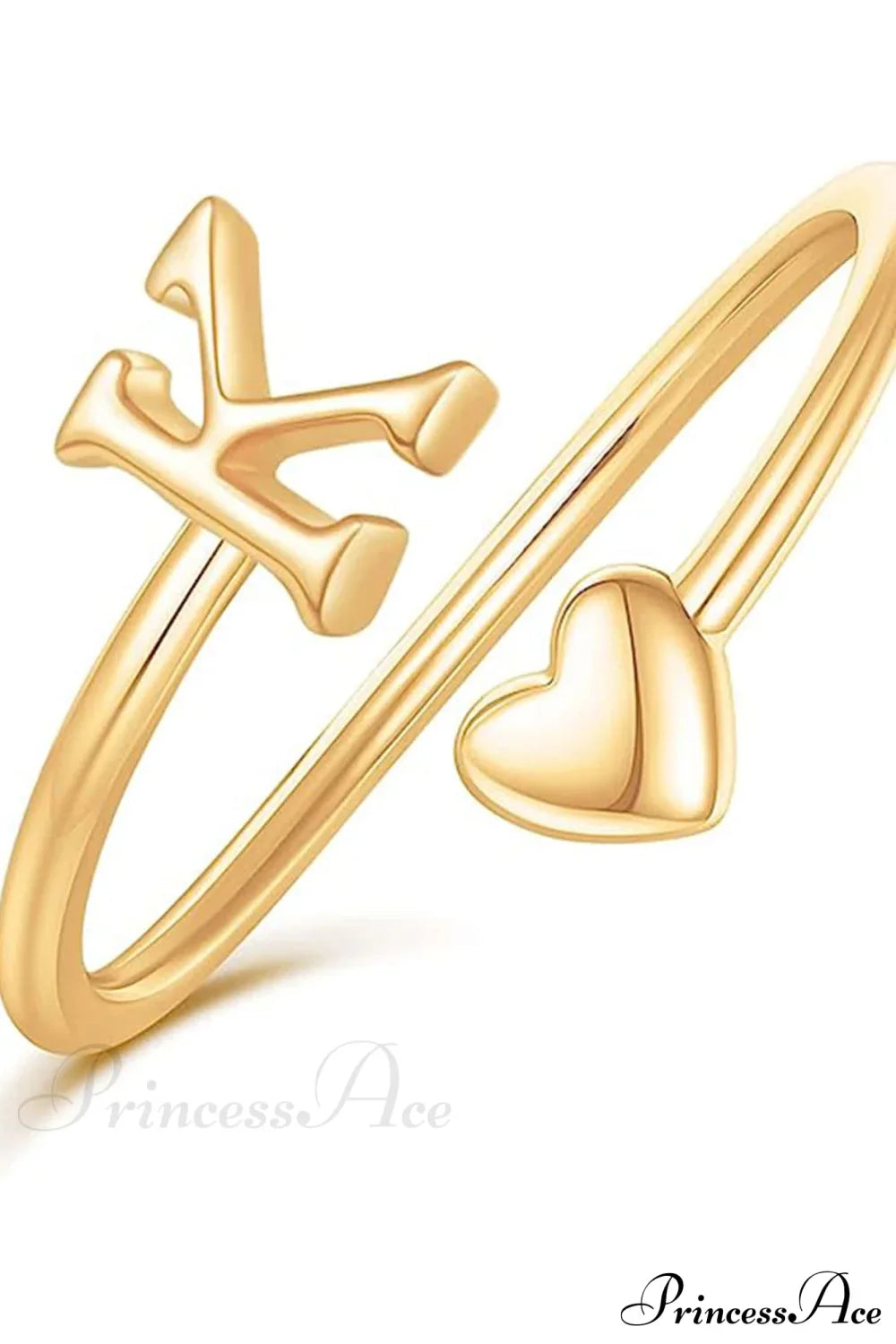 1 pieza Anillo Brillante en Forma de Corazón Estilo Minimalista