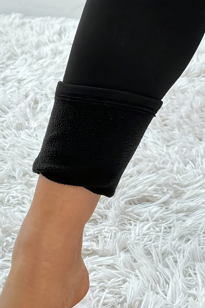 Legging Térmica com Forro de Fleece, Frente Cruzada e Levantamento de Bumbum