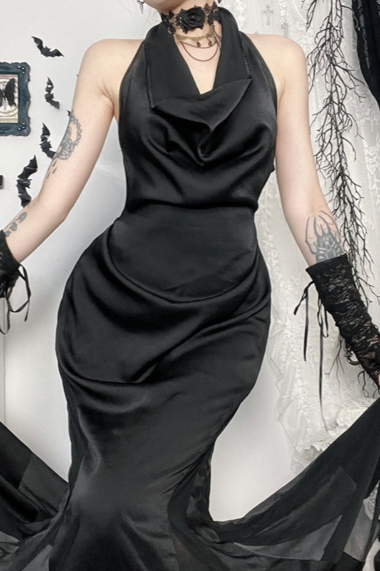 Sexy Neckholder Gothic Kleid