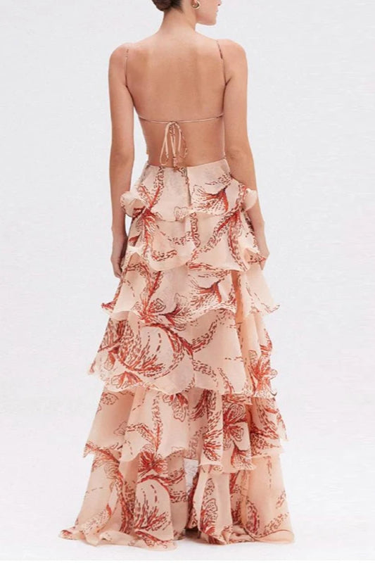 Vestido Boho Plissado Chic com Decote V