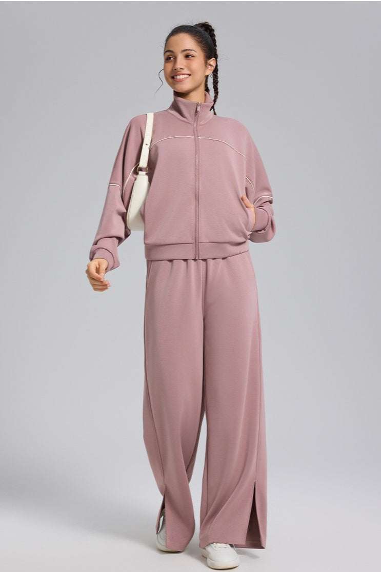 Zip Cardigan Loose Athletic Outdoor Yoga Long Sleeve Jacket