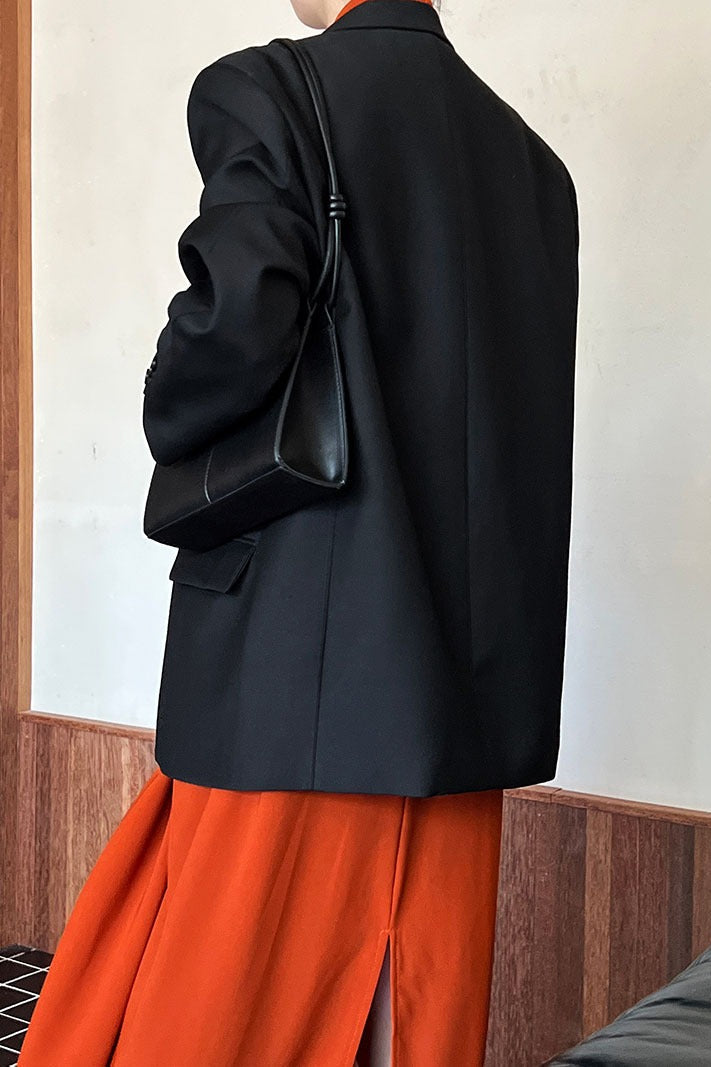 Vintage neformální sako s dlouhým rukávem