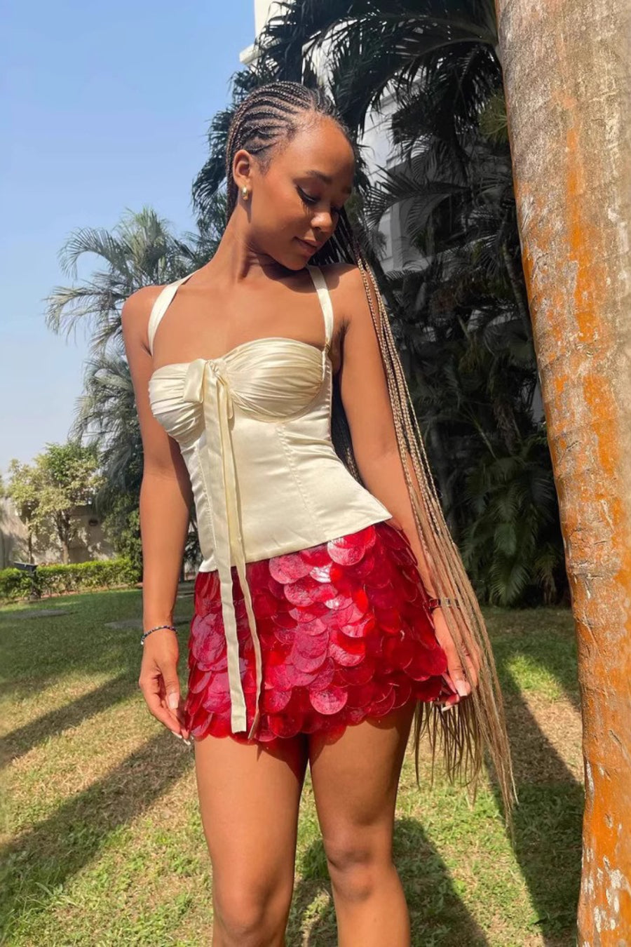 Sequin Bodycon Mini Skirt