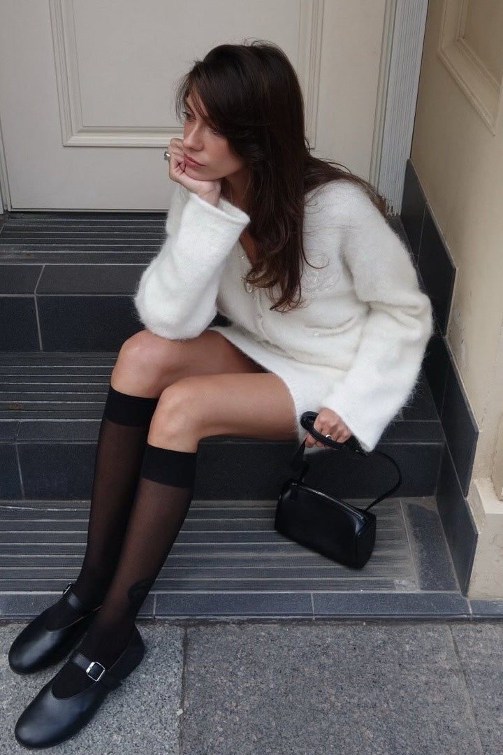 Diamond Button Knit Set Plush Lazy Luxury Two Piece Set