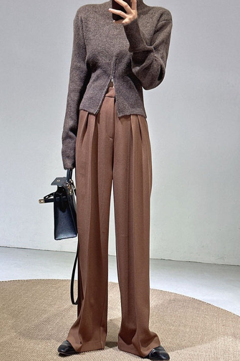 Vintage Straight-Leg Wide-Leg Pants