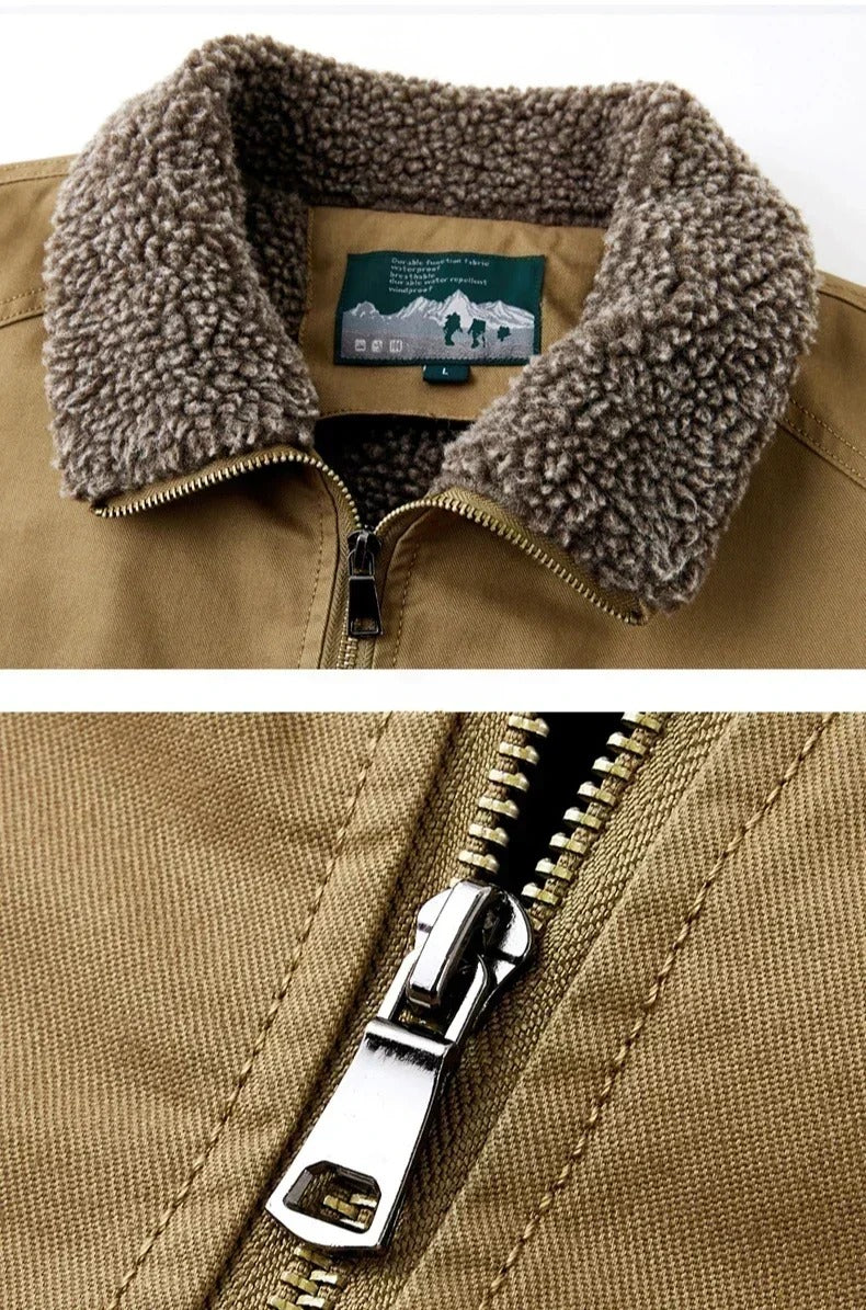 Veste aviateur doublée sherpa Homme
