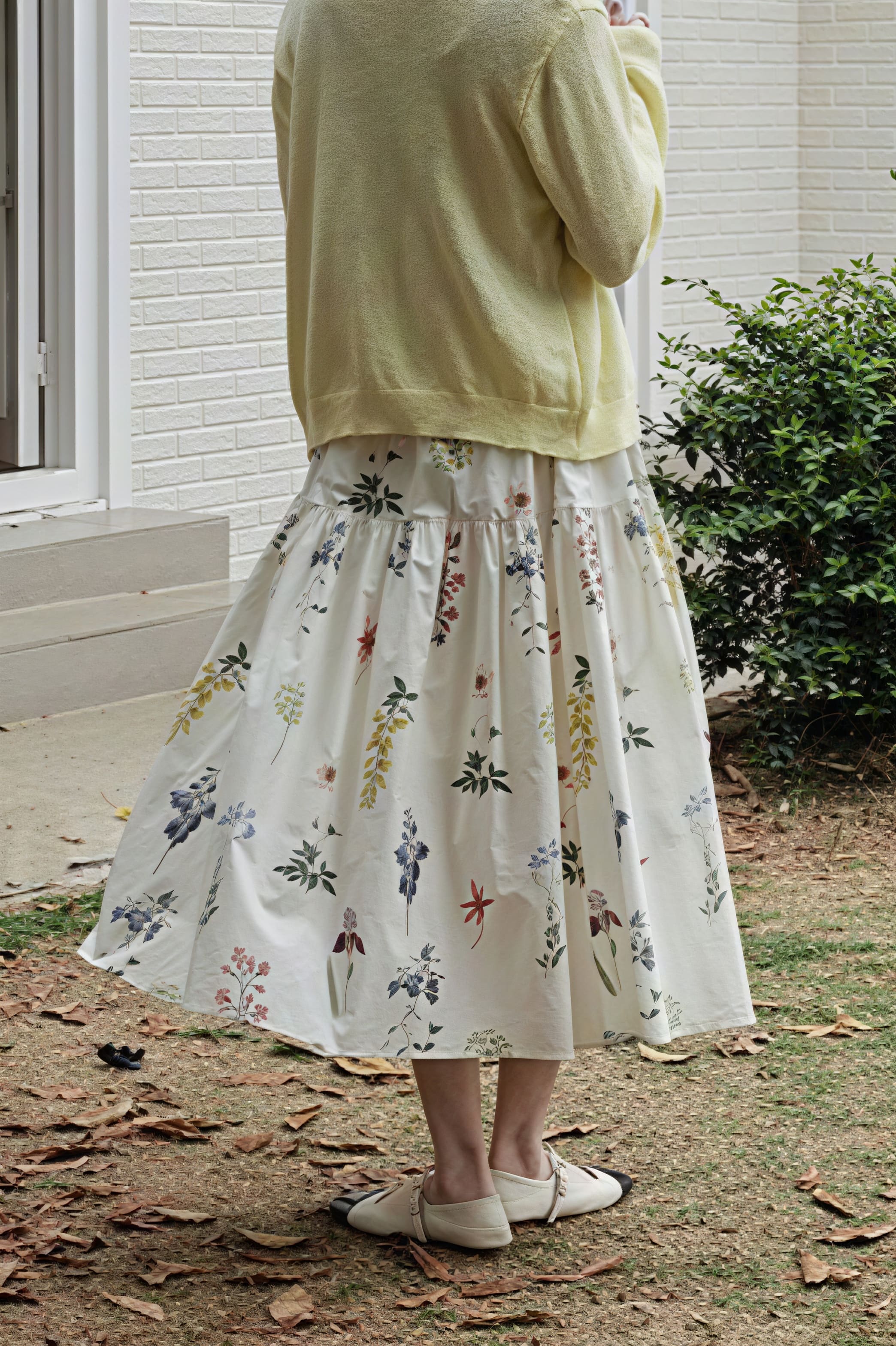 Retro květinová plisovaná midi sukně do áčka