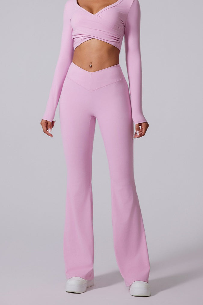 V-Waist Brushed Booty Lifting Workout Leggings