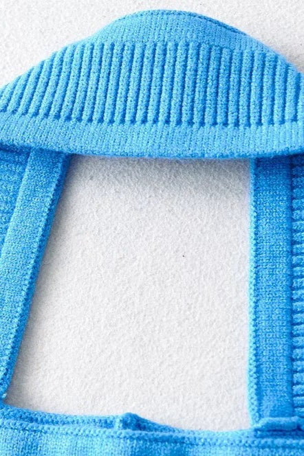 Top Halter de Malha Conversível