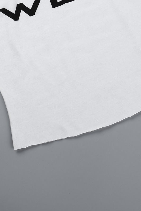 Street Letter Print Sexy Tank Top