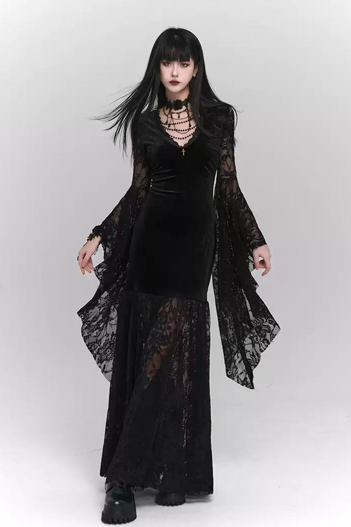Vestido Gótico Retrô de Halloween