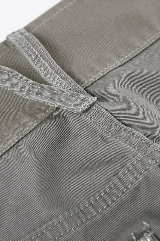 Vintage Gray Loose-Fit Cargo Pant