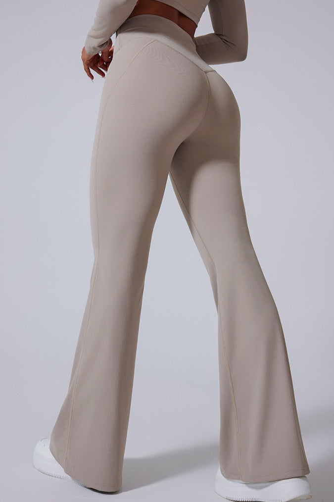 V-Waist Brushed Booty Lifting Workout Leggings