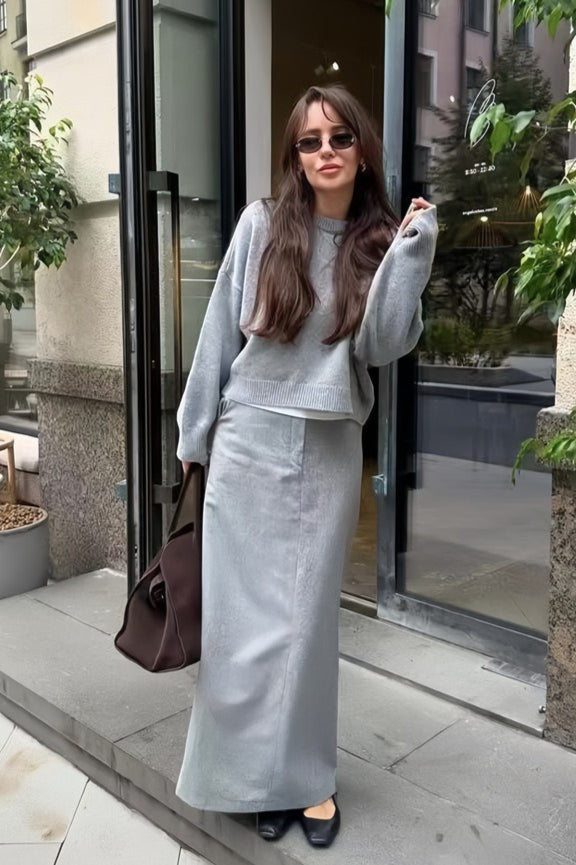 Lockerer Grundstrickpullover