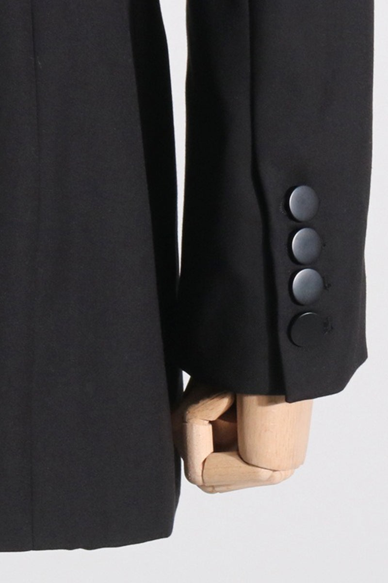 Stilvoller V-Ausschnitt Sexy Durchsichtiger Netzblazer