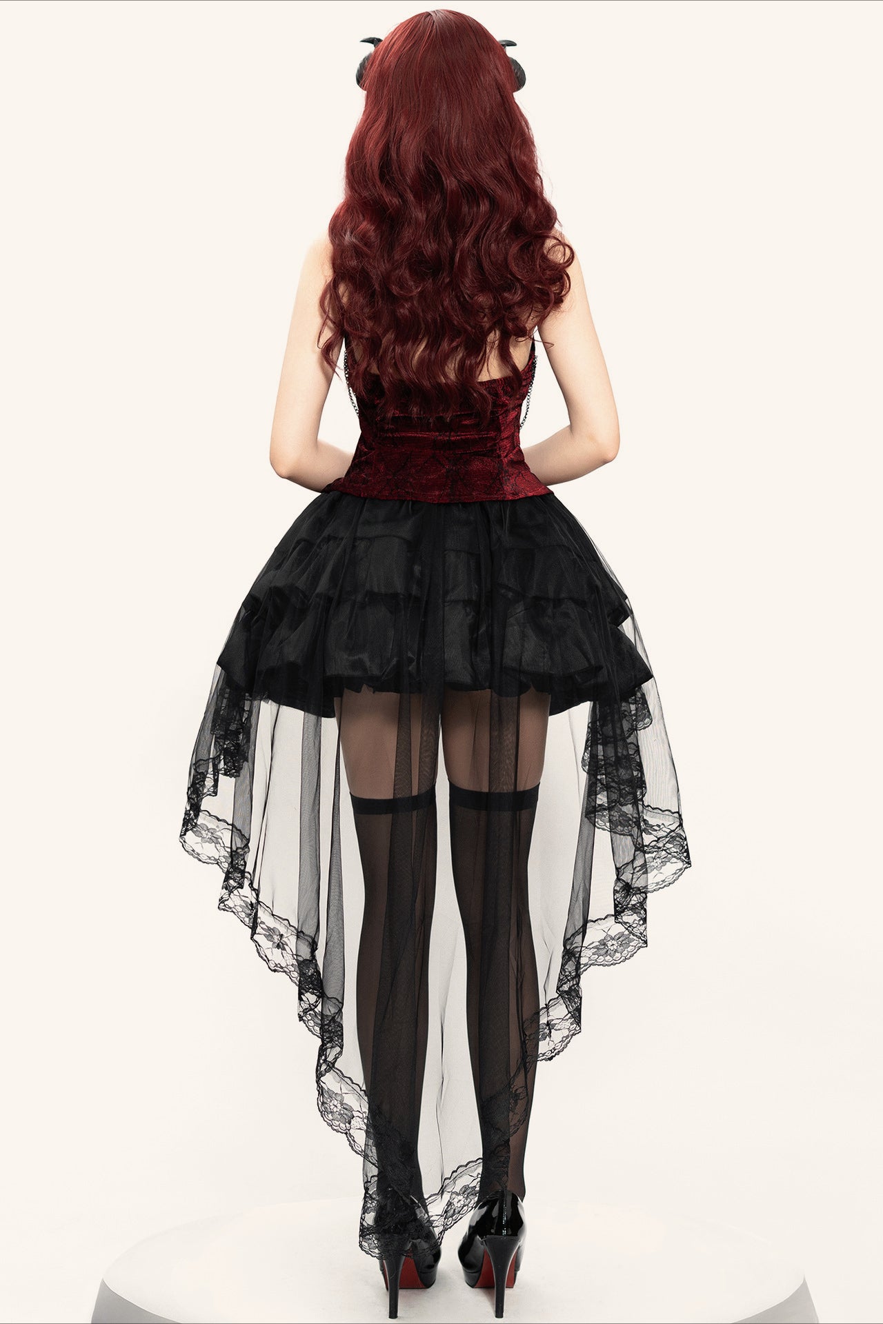 Vestido Gótico de Encaje Vampiro
