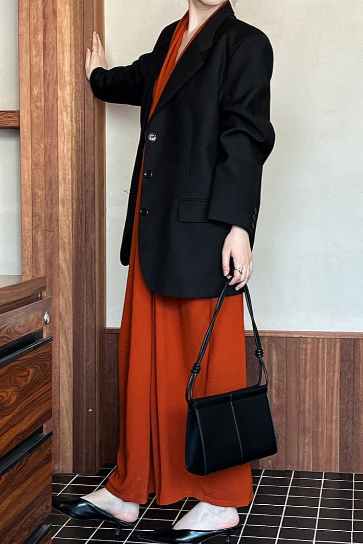 Vintage neformální sako s dlouhým rukávem