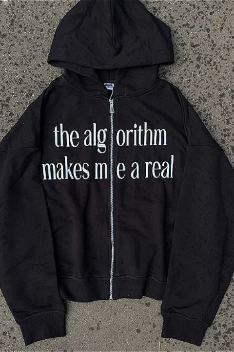 Moletom Chic com Blocos de Cor e Estampa Divertida de Letras