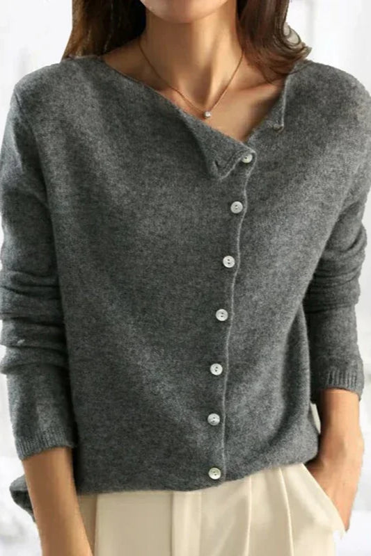 Elegant Button Knit Cardigan