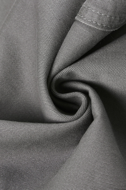 Vintage Gray Loose-Fit Cargo Pant