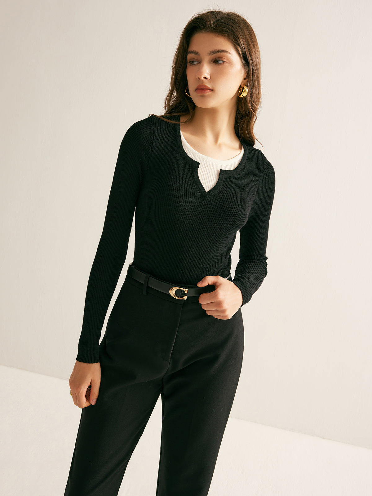 Maglia sottile a doppio uso 2 in 1