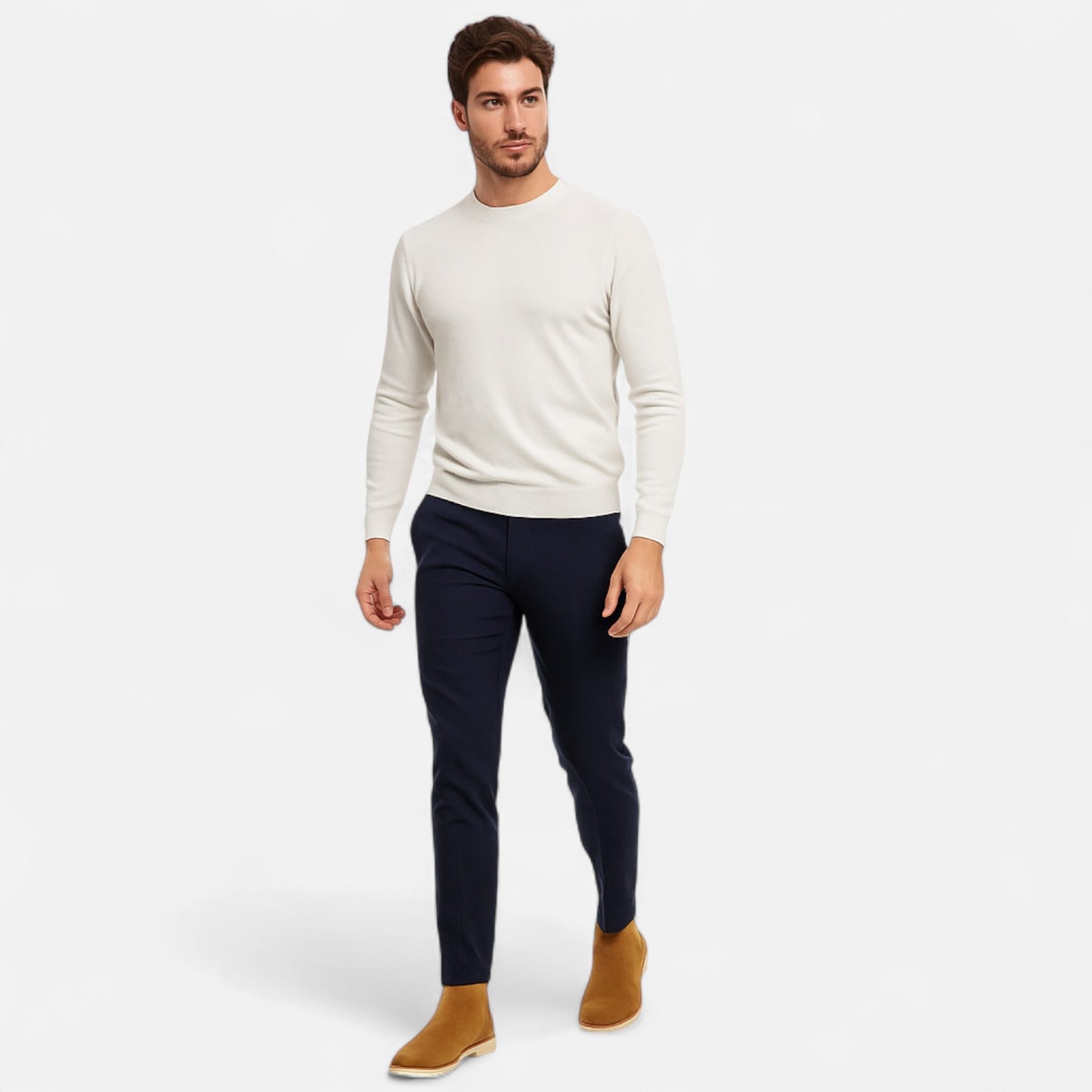 Viventi | Bottines Chelsea Rétro en Daim pour Homme – Intemporalité Anglaise, Élégance Naturelle