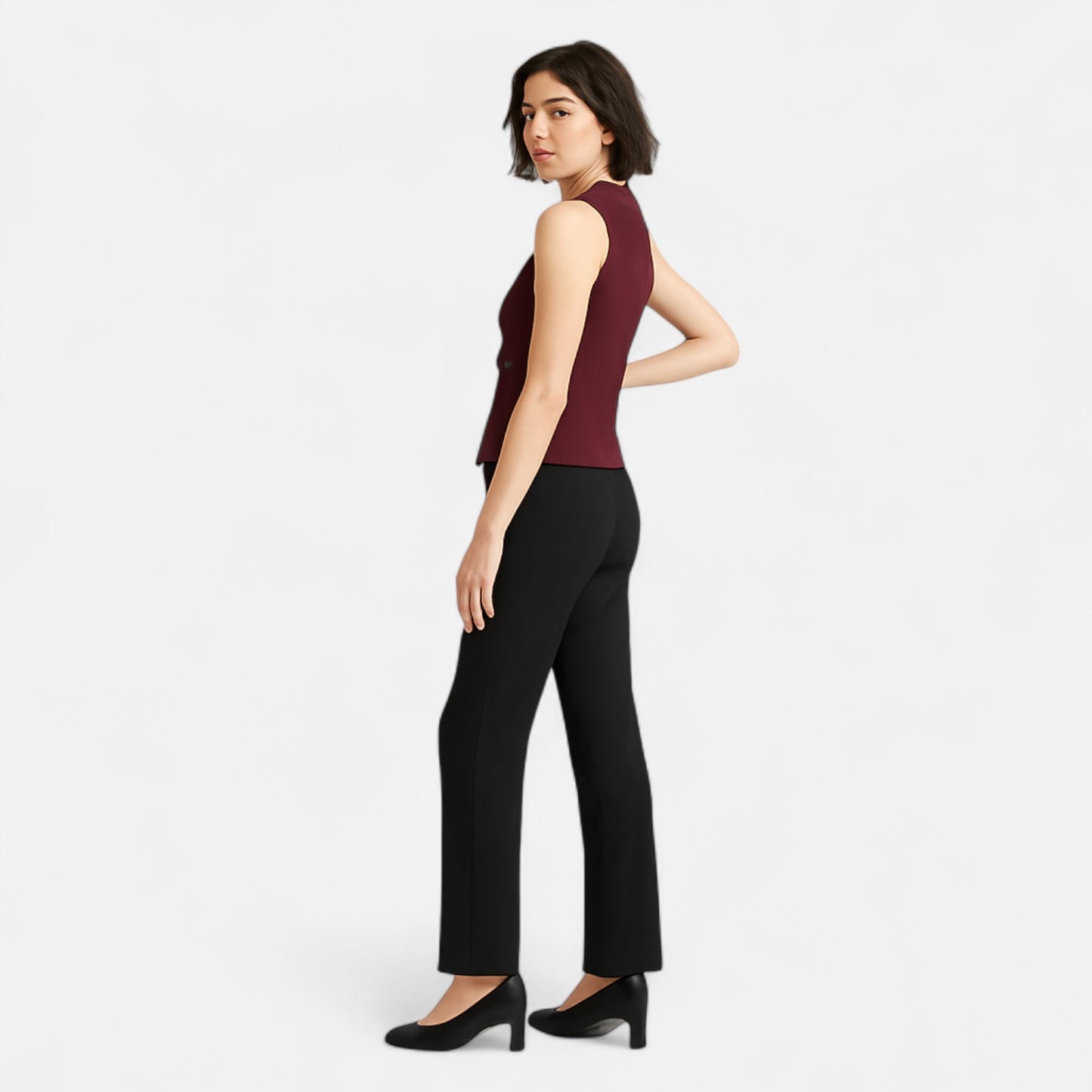 Viventi | Top Sans Manches Court en Maille pour Femme – Silhouette Moderne, Élégance Décontractée