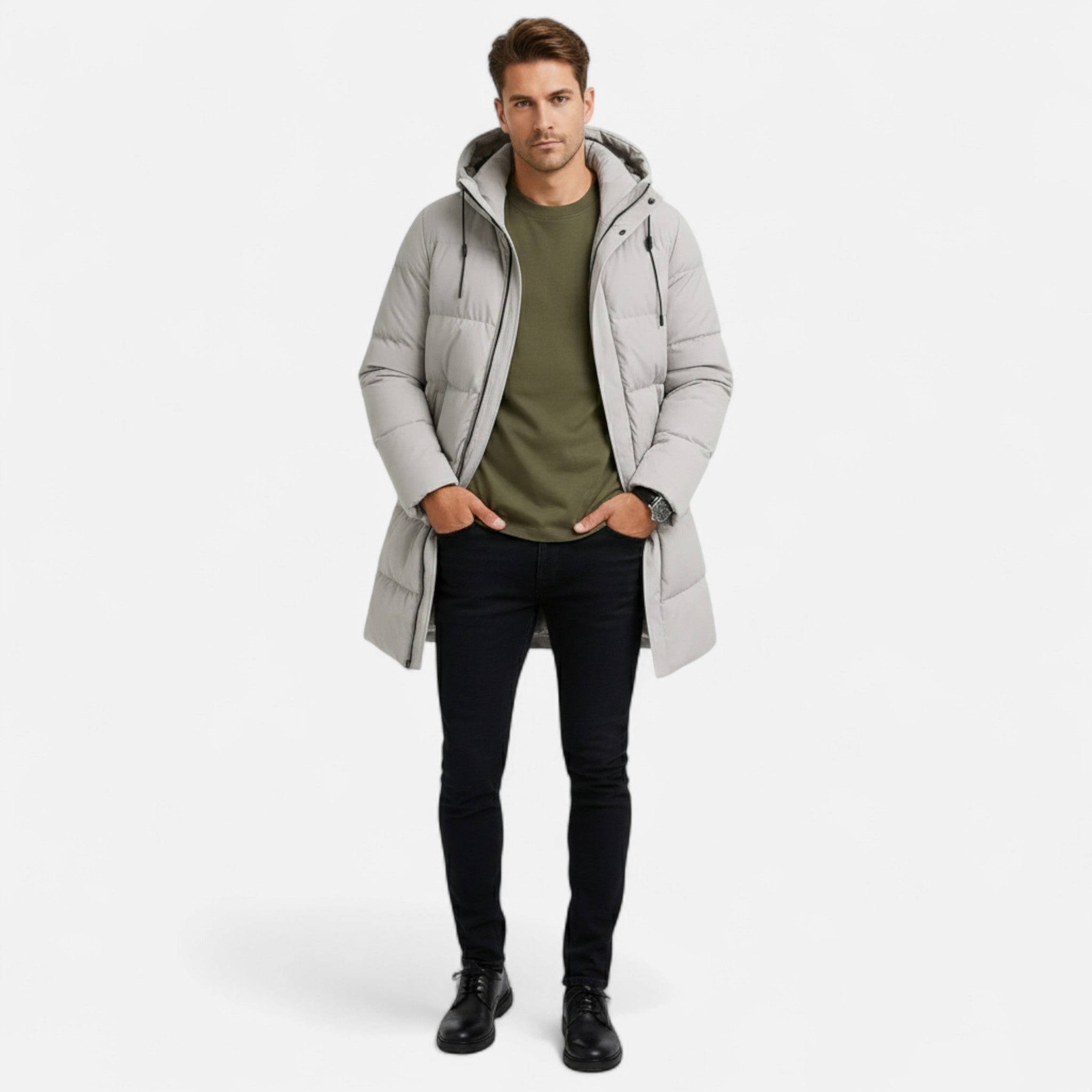 Veroux Mode Doudoune imperméable chaude Homme