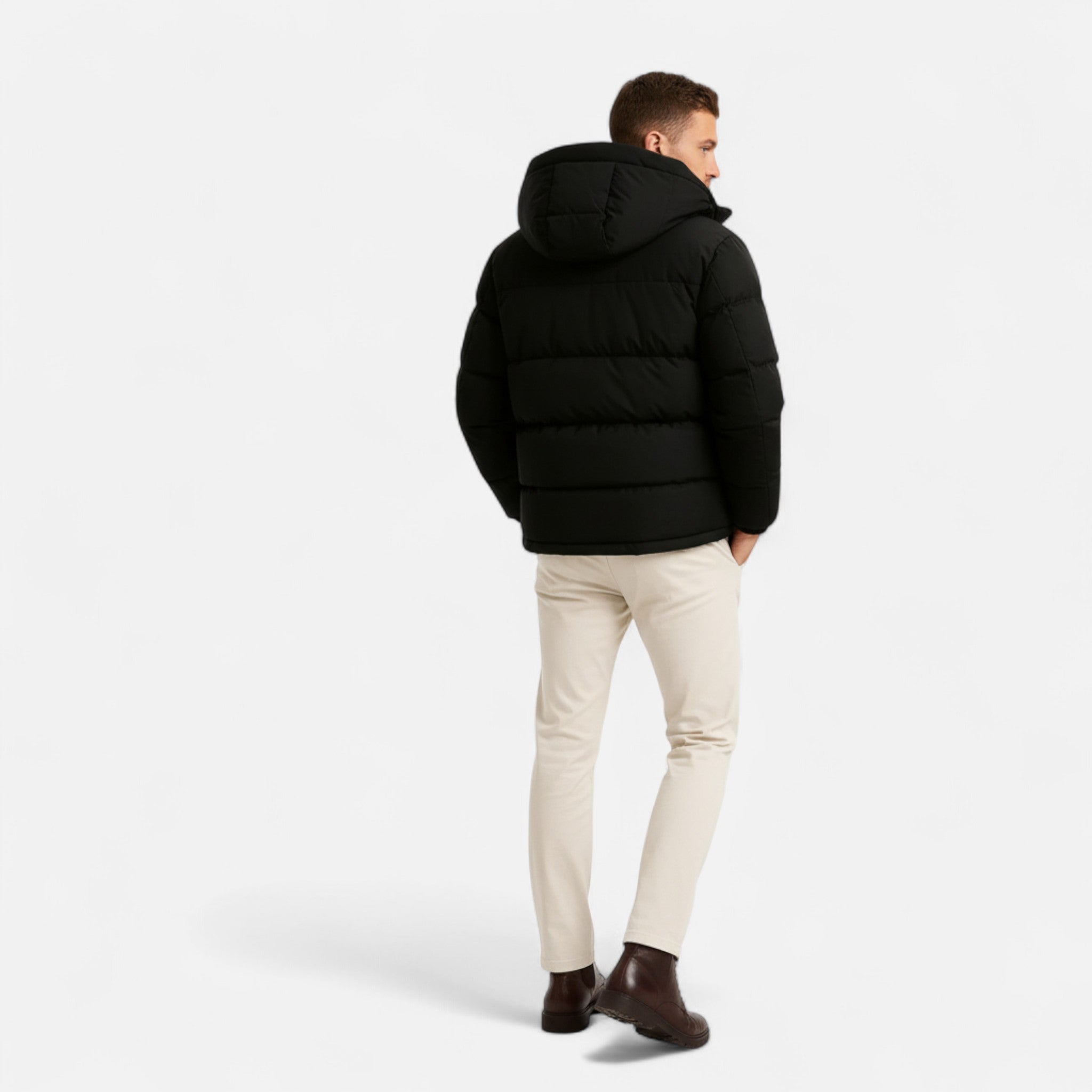 Veroux Mode Doudoune légère à capuche Homme