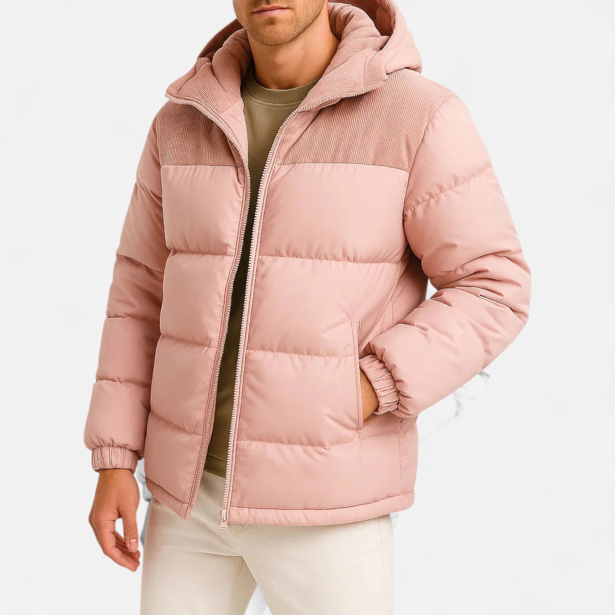 Veroux Mode Doudoune légère à capuche Homme
