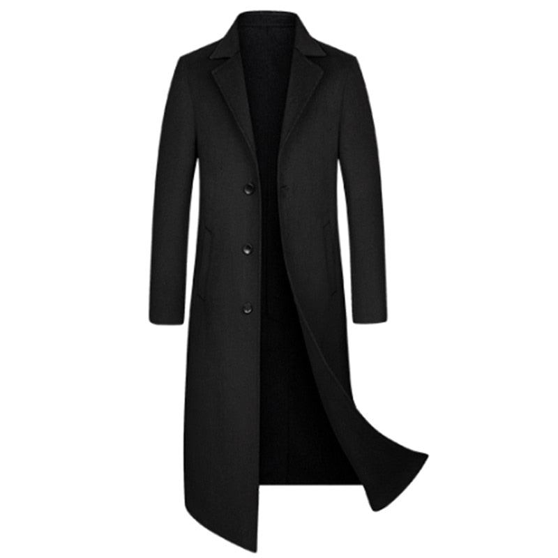 Tommy – Manteau long en laine homme style British