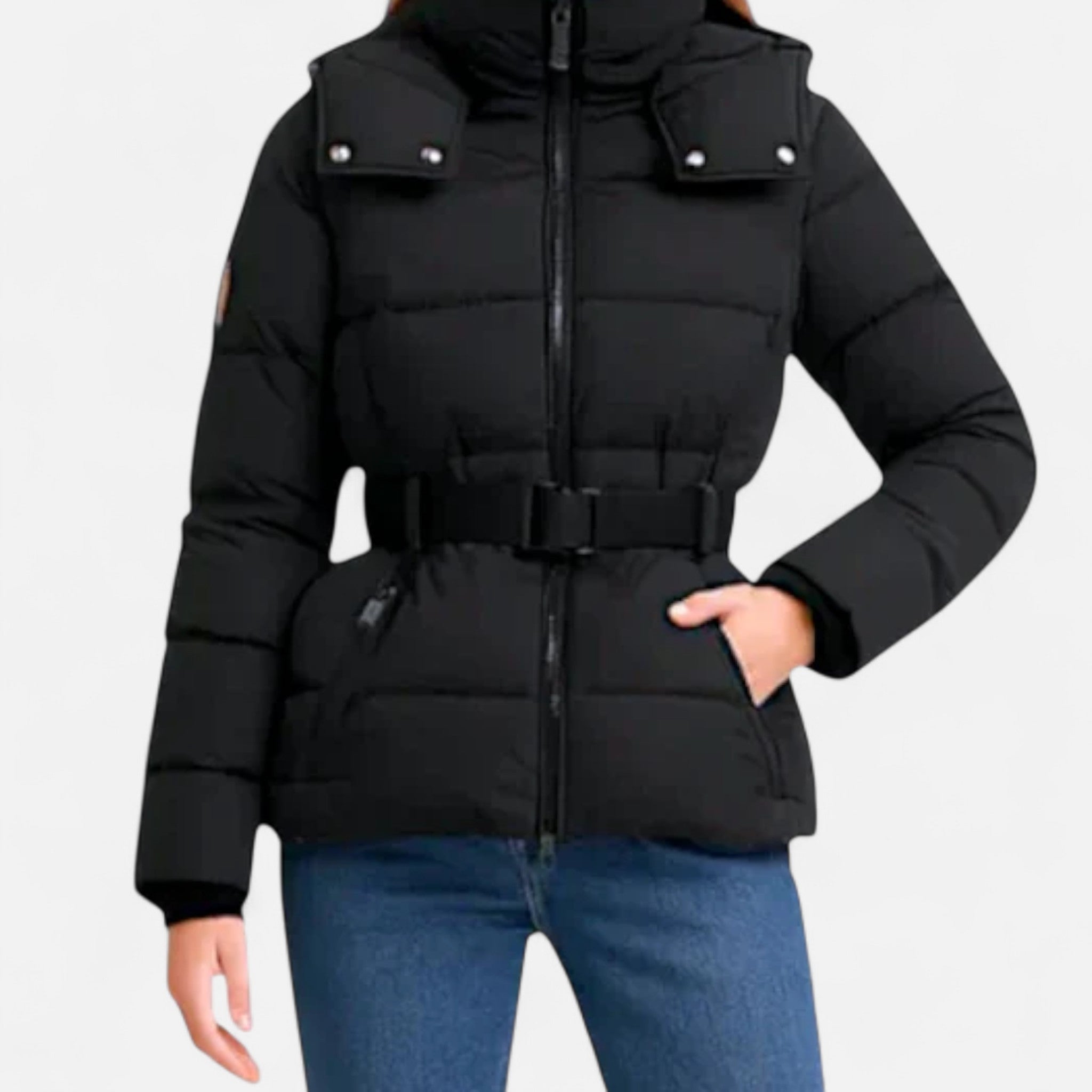 Veroux Mode Doudoune ceinturée déperlante Femme