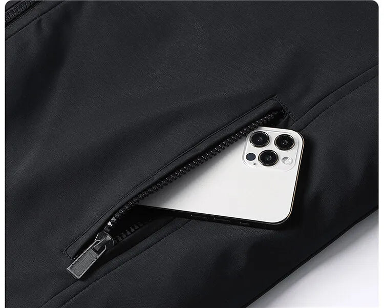 Veste imperméable légère col montant Homme