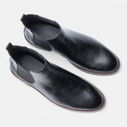 Bottines Chelsea en Cuir pour Homme – Élégance Minimaliste, Style Intemporel