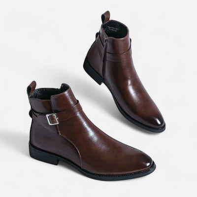Viventi | Bottines Chelsea en Cuir à Bout Pointu pour Homme – Élégance Affûtée, Esprit Urbain