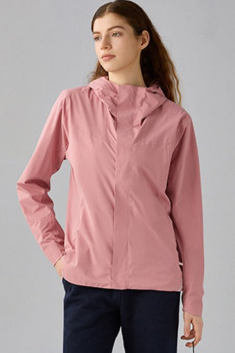 Veste à capuche doublée en polaire coupe-vent