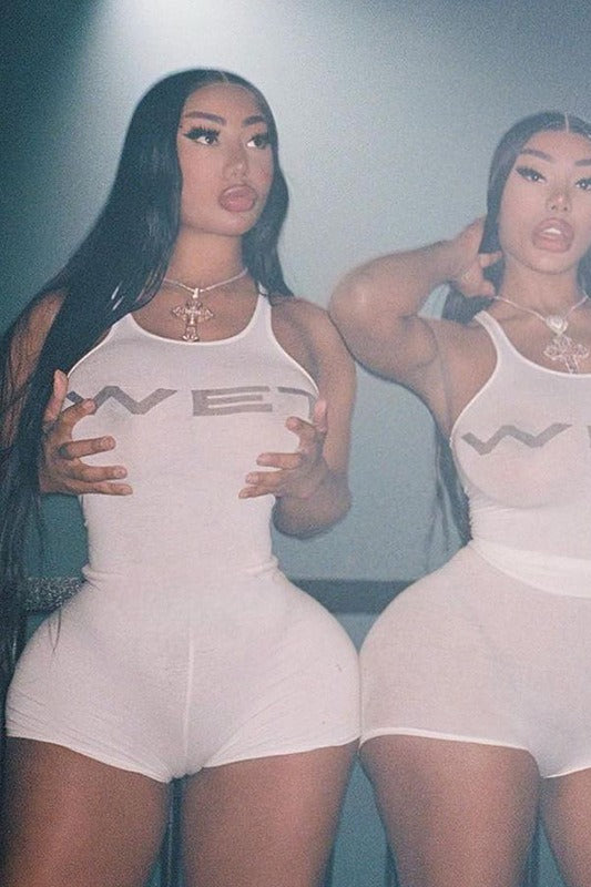 Street Letter Print Sexy Tank Top