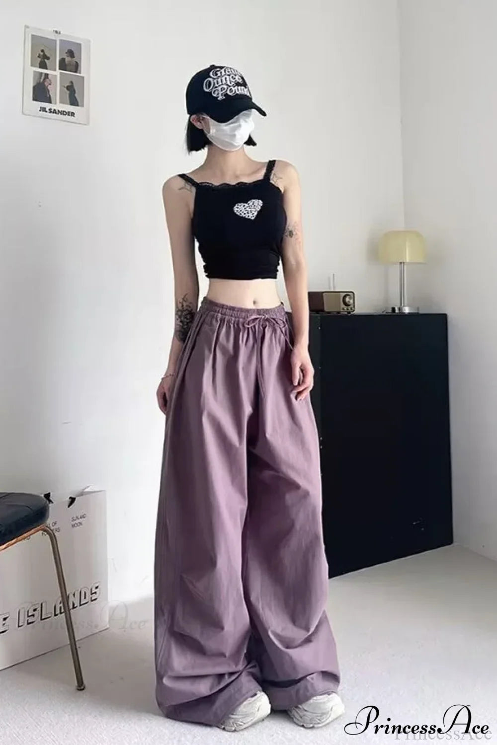 Sportliche elastische Bund lockere Cargohose