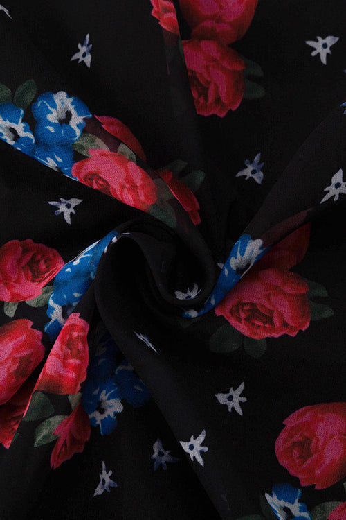 Long Sleeve Cropped Top Ruffled Split Bodycon Skirt Two Piece Set