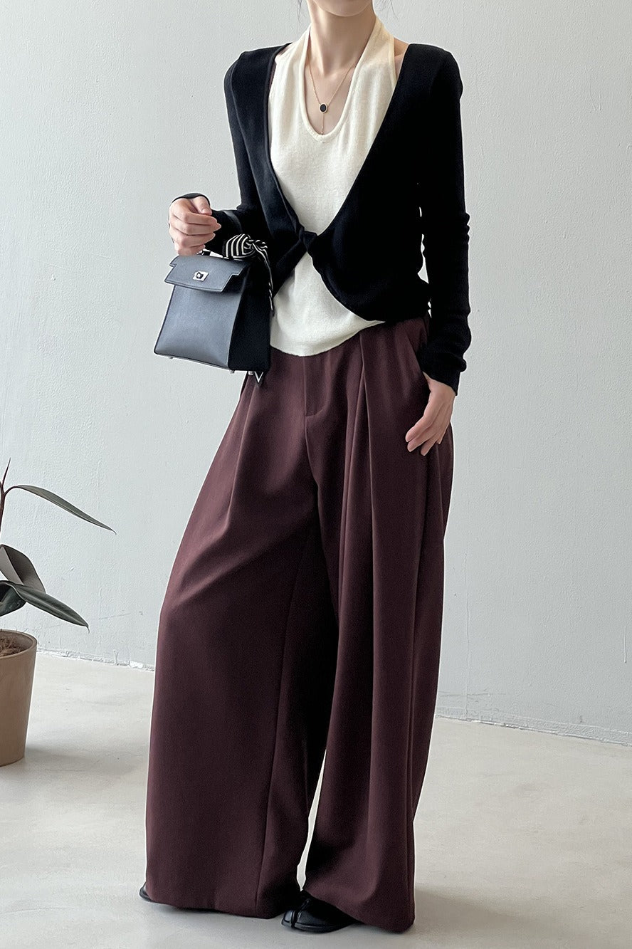 Dlouhé tričko s vrstveným patchworkovým halterem a dlouhým rukávem