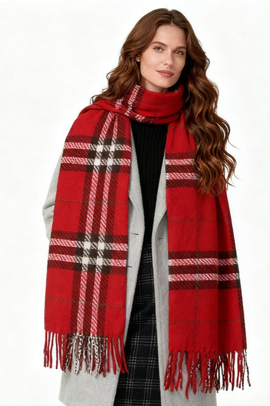 Checkered Warm Scarf