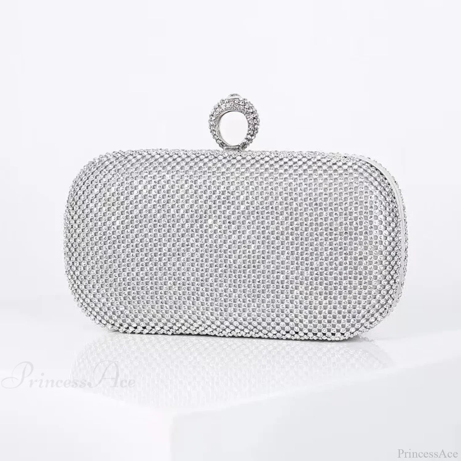 Bridal Crystal Gold Evening Clutch Wristlet