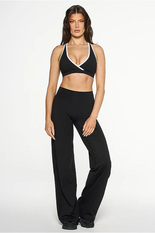 Farbblock Freizeit Schlank Dreiteiliges Set