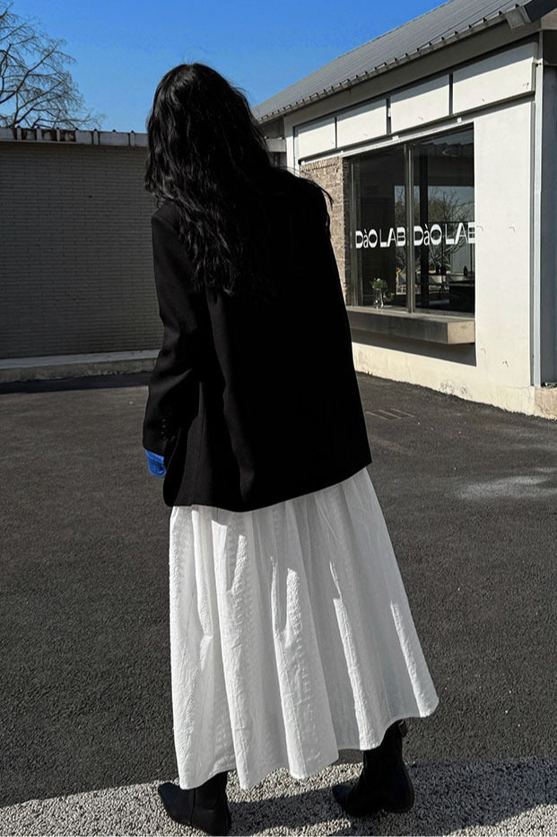 Elegantní neformální sako s barevnými bloky