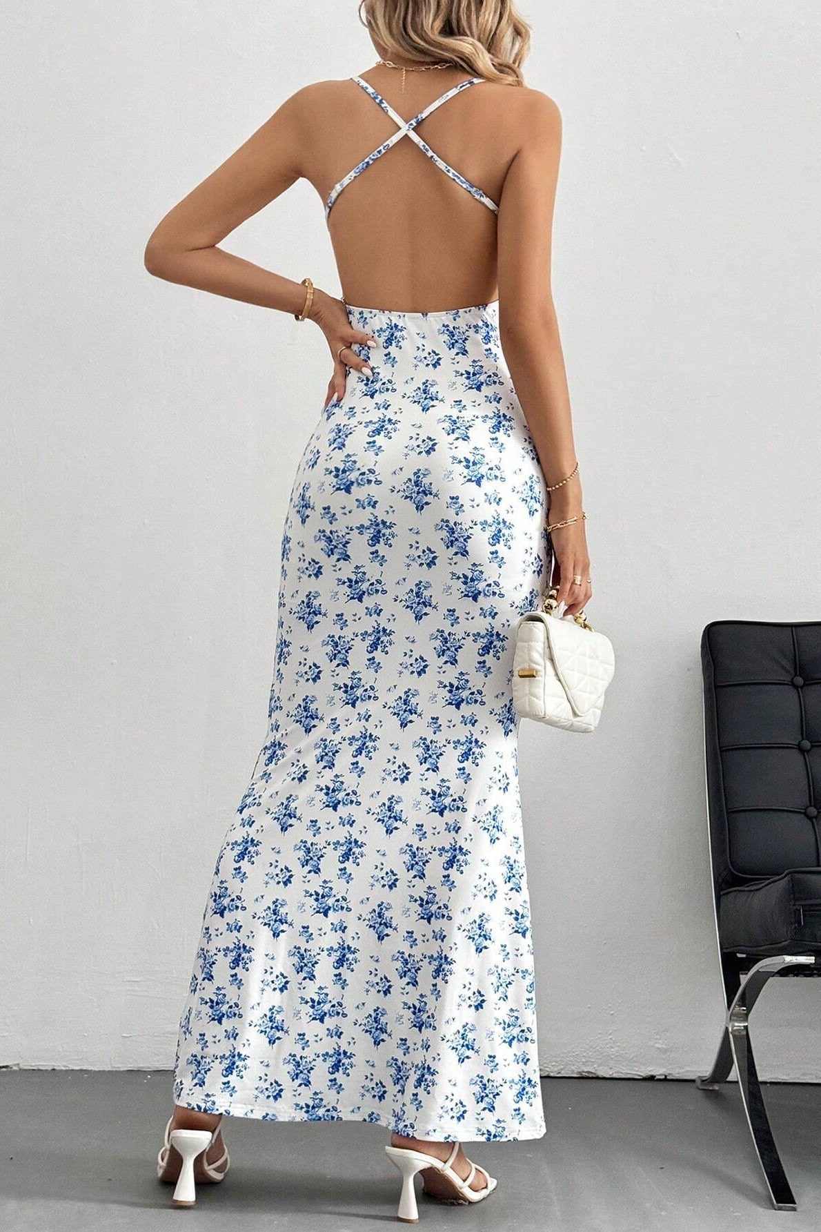Robe fleurie à dos ouvert Cami Sweet