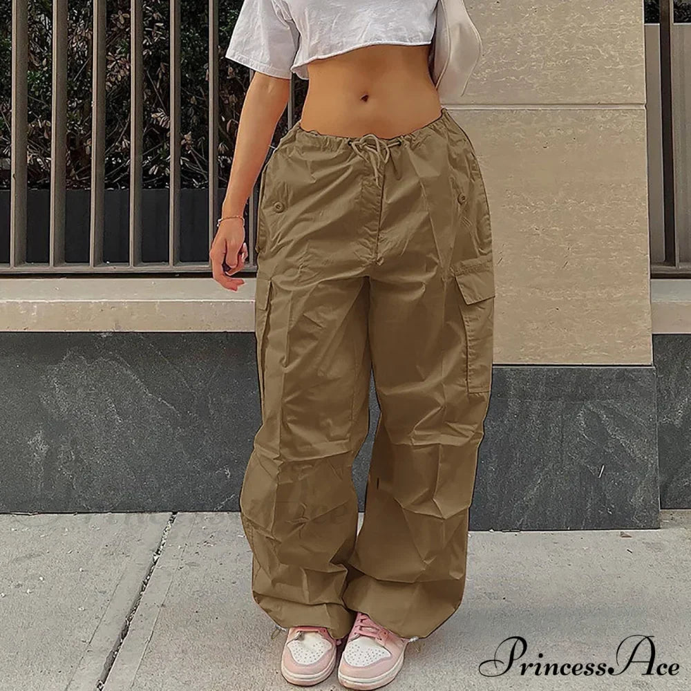 Cargo Pants Straight Wide Leg Loose Casual Trousers